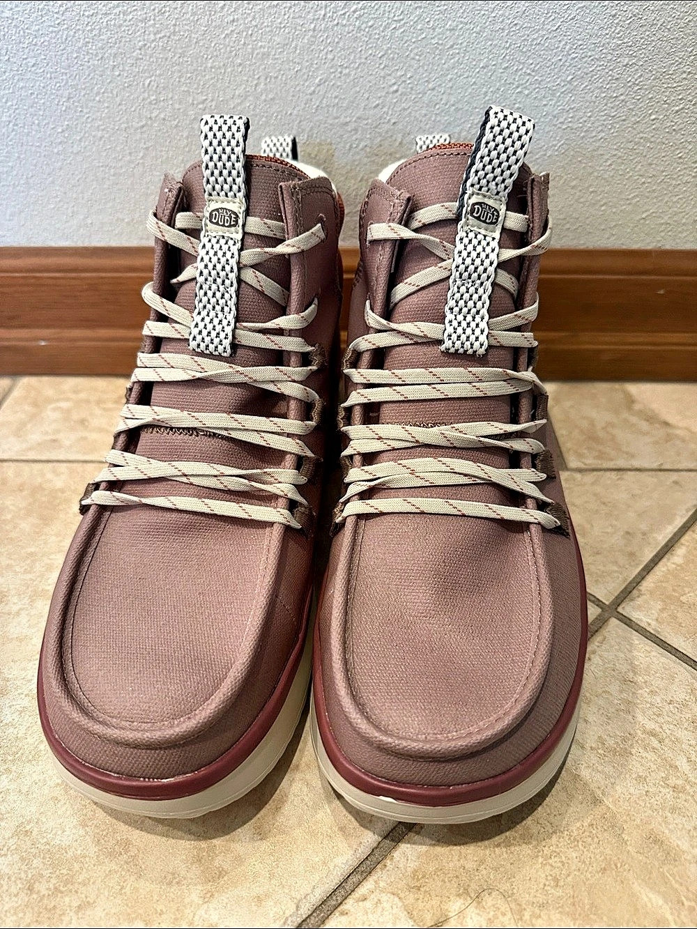 Hey Dude Remi Toastee Boot Suede Ankle Boots in Pink & tan